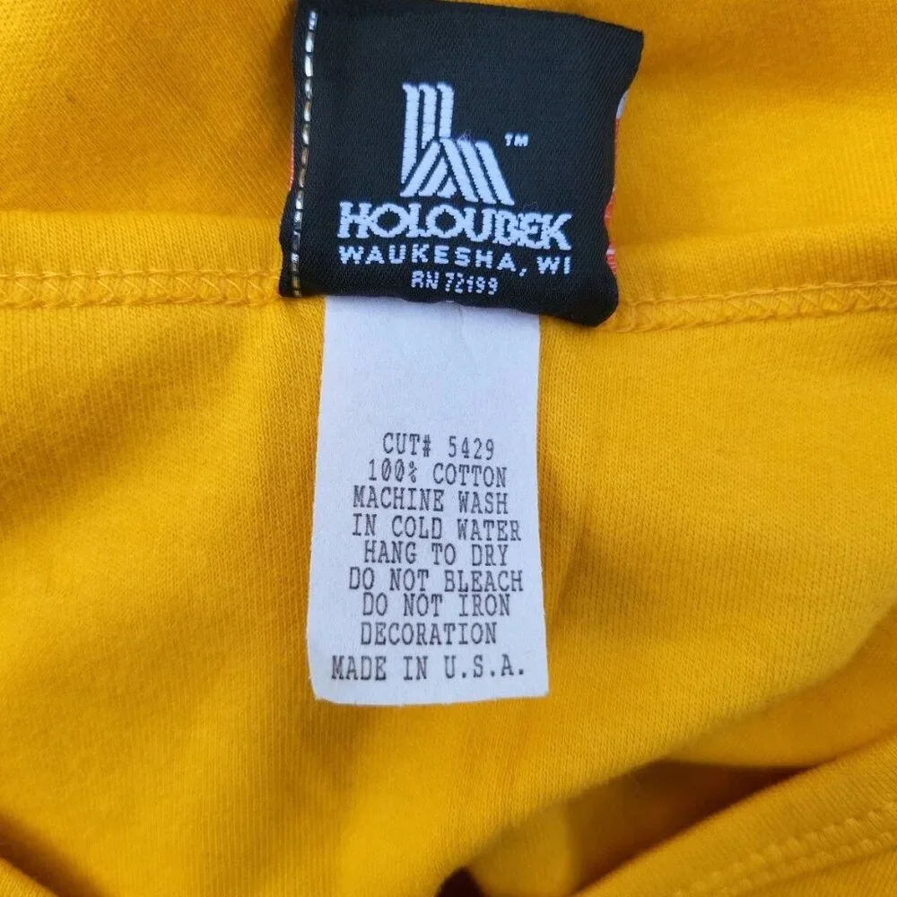 Harley Davidson Woman's Yellow Crystal River Florida Manatees T-shirt Sz L - Picture 5 of 5